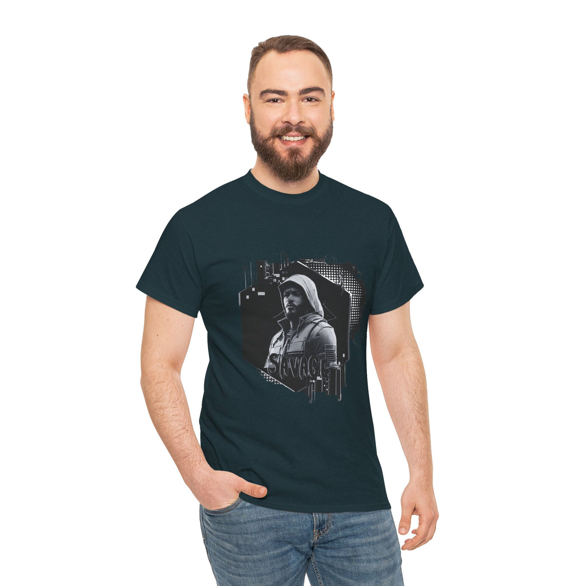 Stone Cold Savage Man - Noir Collection Tee Shirt