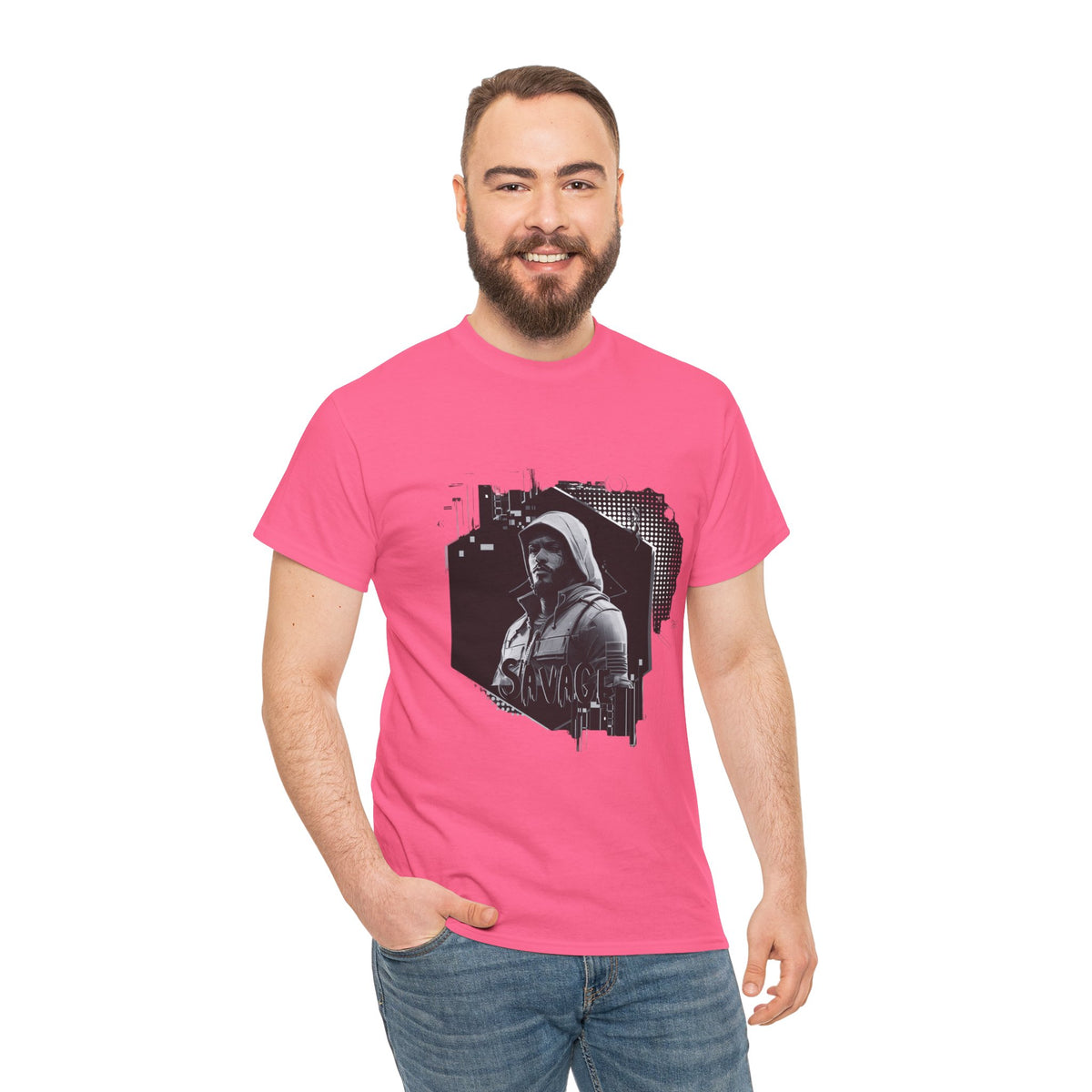 Stone Cold Savage Man - Noir Collection Tee Shirt