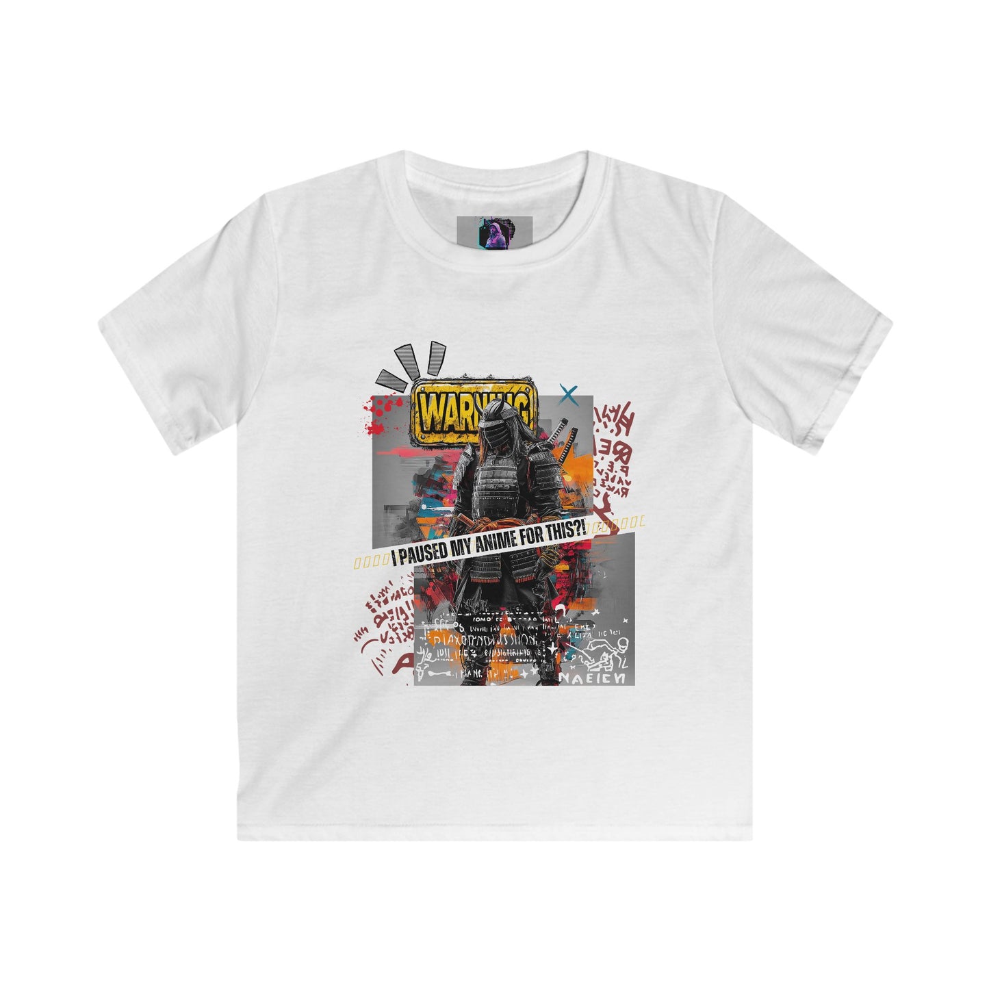 Warning: Anime Paused - Kids Tee Shirt