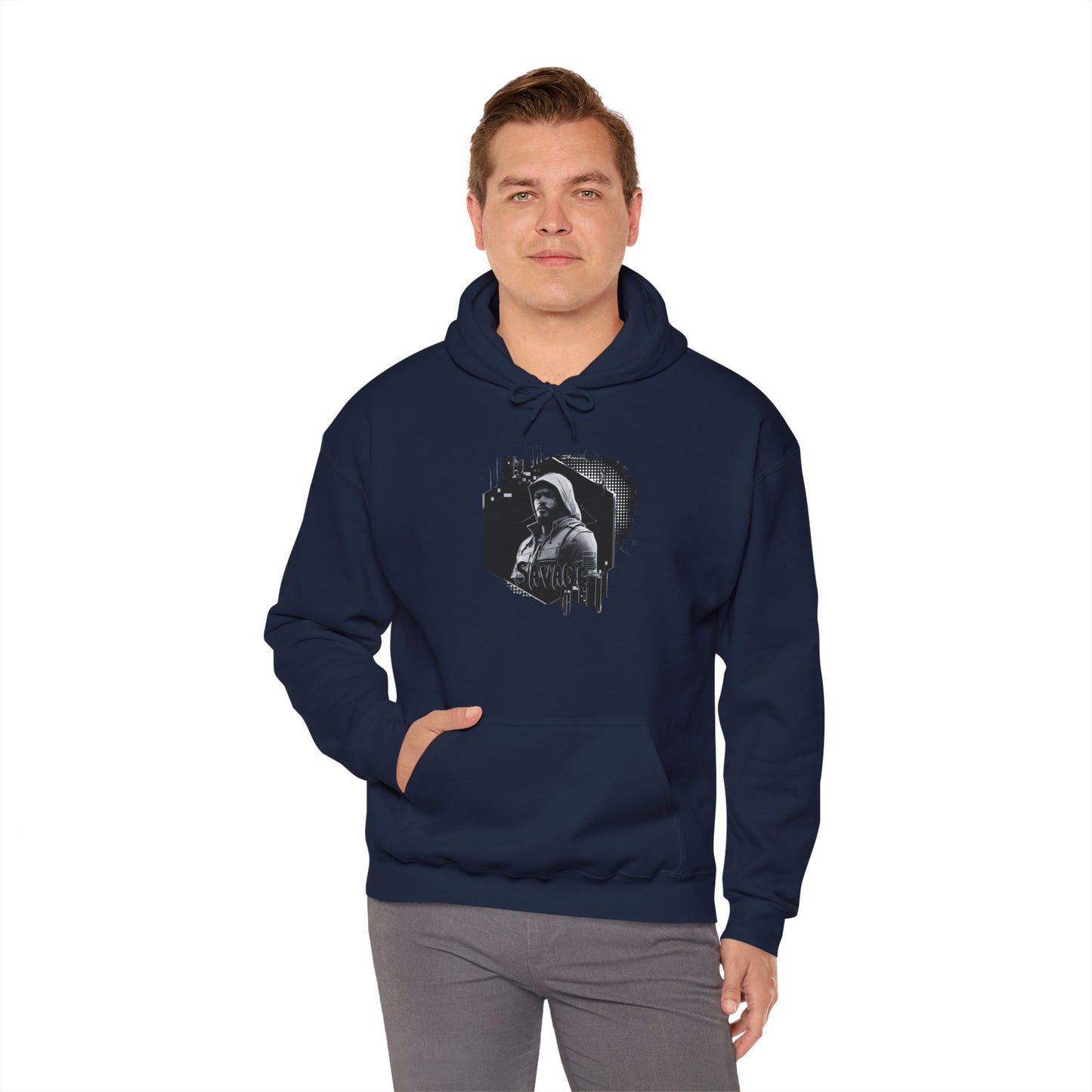 Gamer Hoodie Sweatshirt - Savage Style Gamer Gear Clothing: Noir Collection