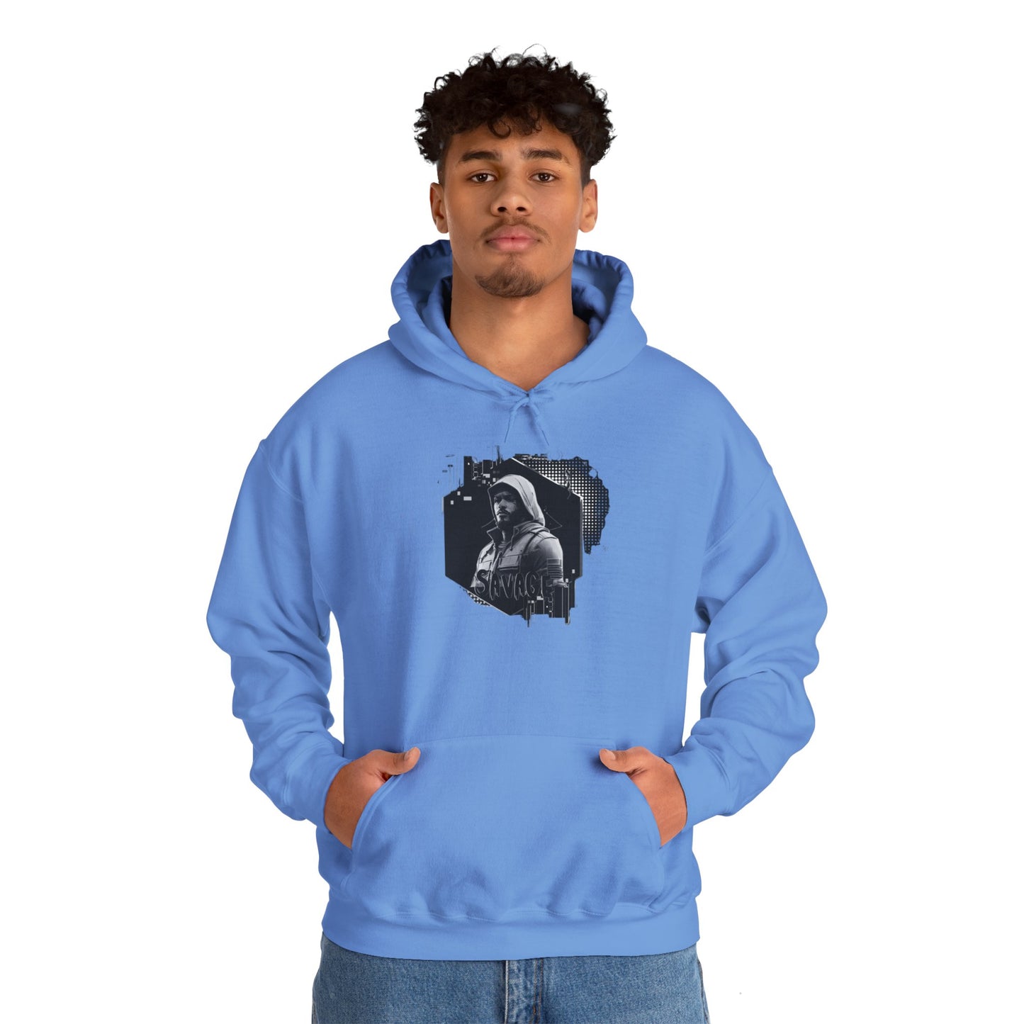 Gamer Hoodie Sweatshirt - Savage Style Gamer Gear Clothing: Noir Collection