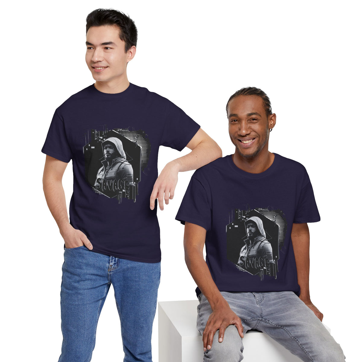 Stone Cold Savage Man - Noir Collection Tee Shirt