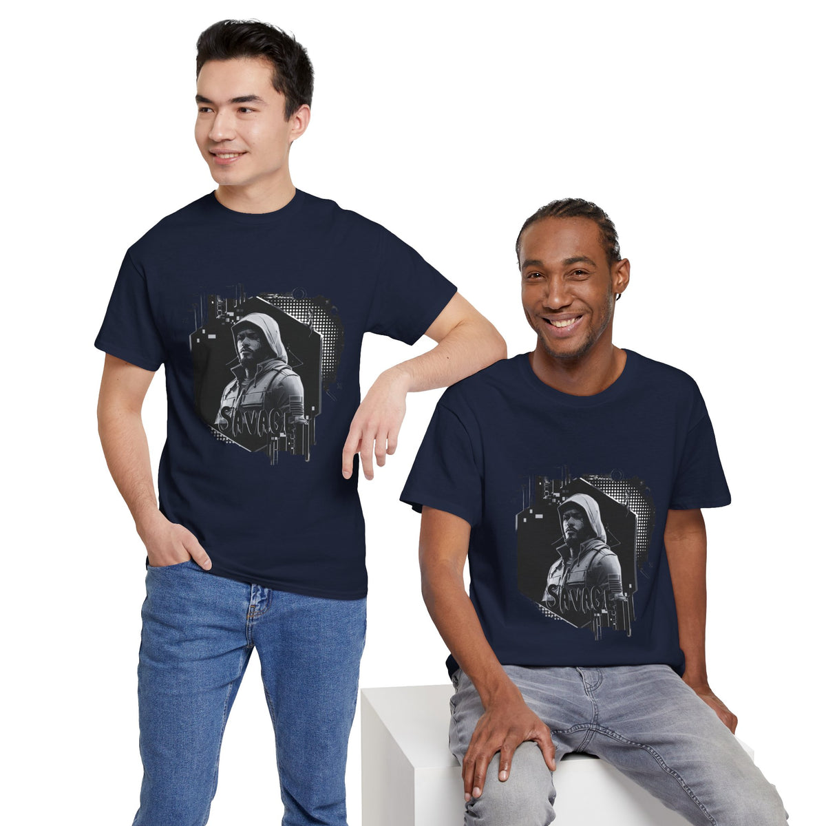 Stone Cold Savage Man - Noir Collection Tee Shirt