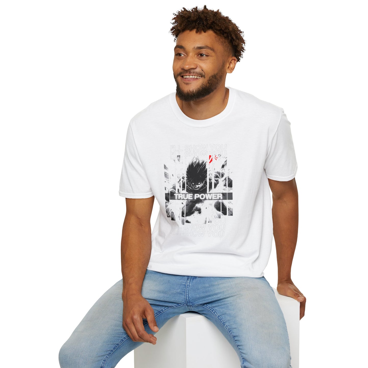 True Power Anime Rage Unisex Softstyle T-Shirt