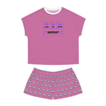 Short Pajama Set - Game, Eat, Sleep, Repeat v.1