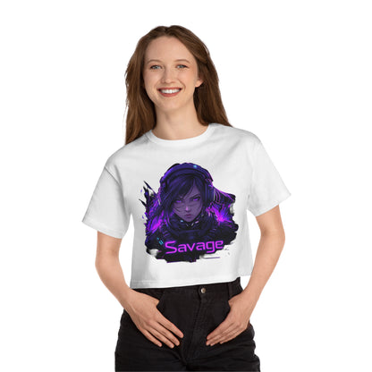 Savage Champion Women's Heritage Cropped T-Shirt