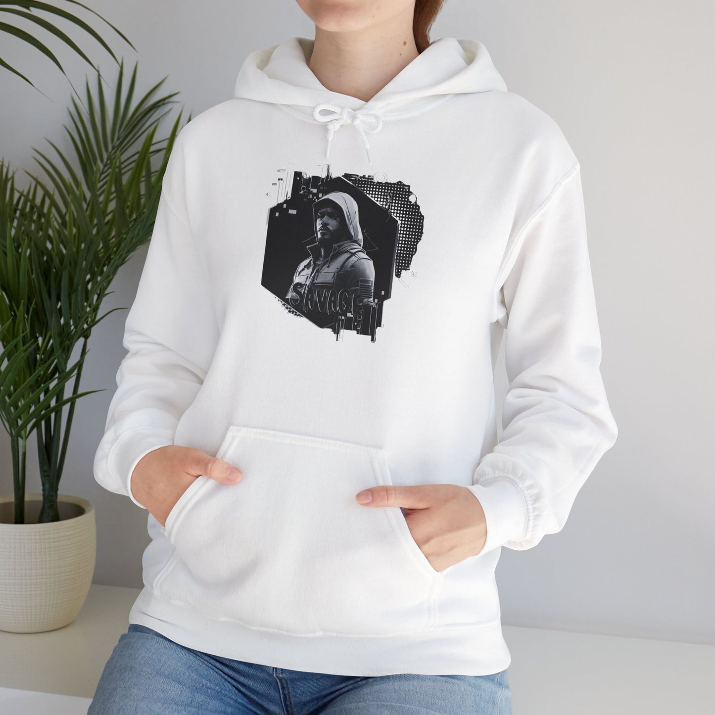 Gamer Hoodie Sweatshirt - Savage Style Gamer Gear Clothing: Noir Collection