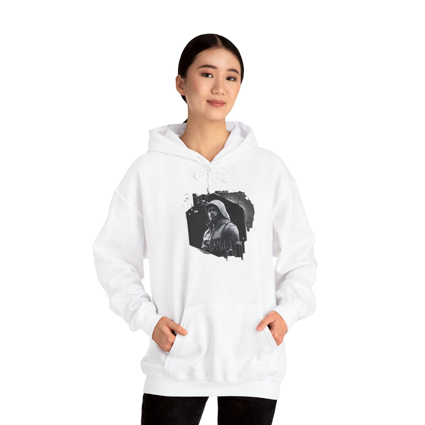 Gamer Hoodie Sweatshirt - Savage Style Gamer Gear Clothing: Noir Collection