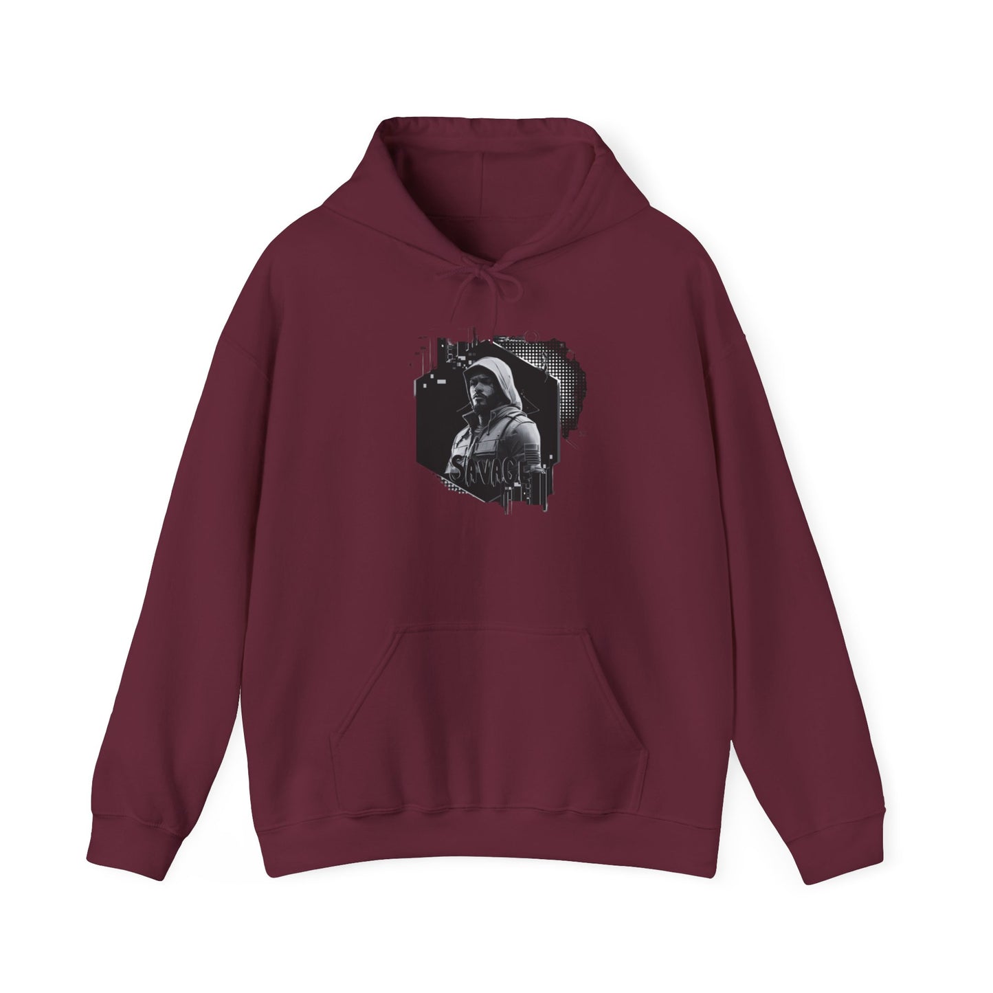 Gamer Hoodie Sweatshirt - Savage Style Gamer Gear Clothing: Noir Collection