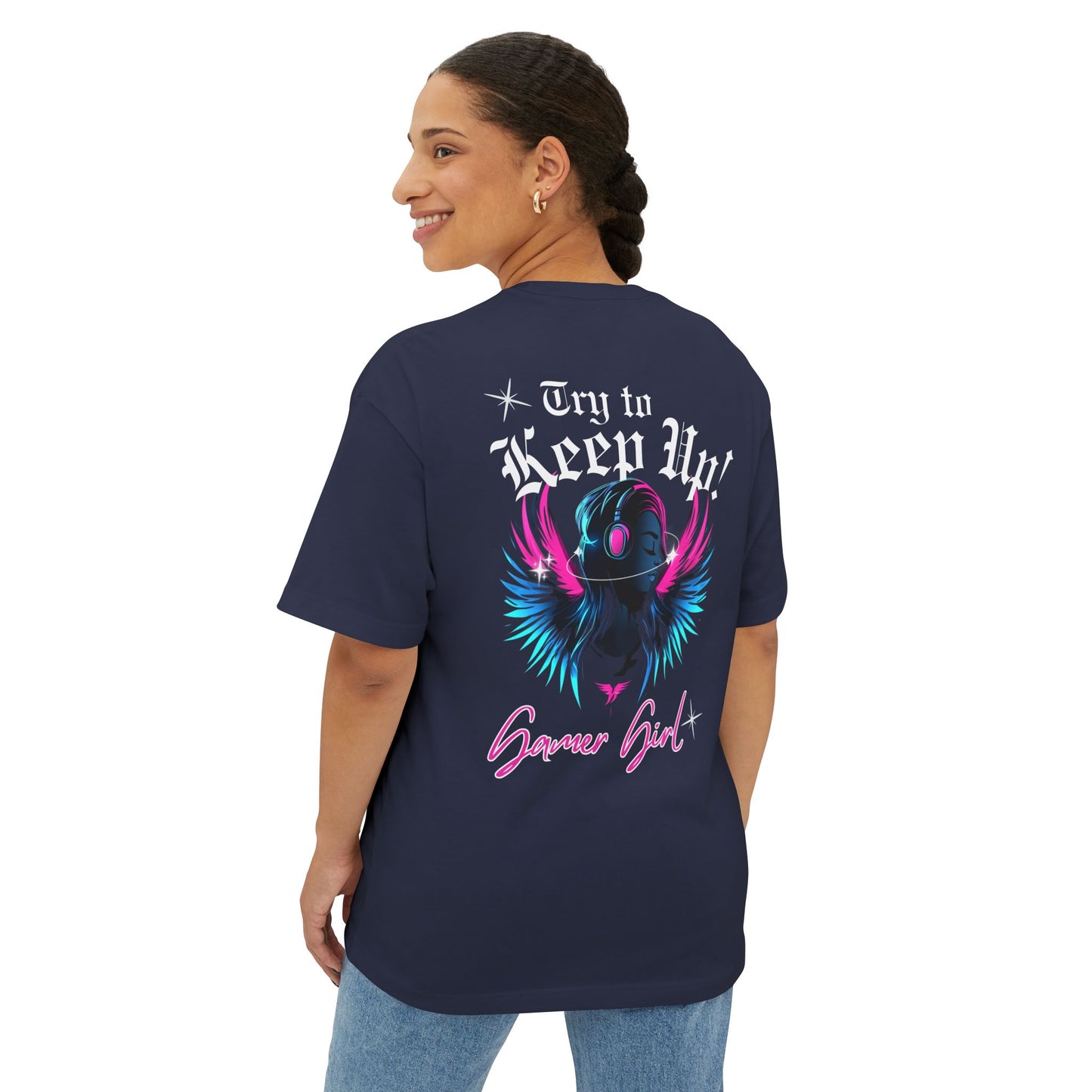 Gamer Girl Boxy Tee - Try to Keep Up