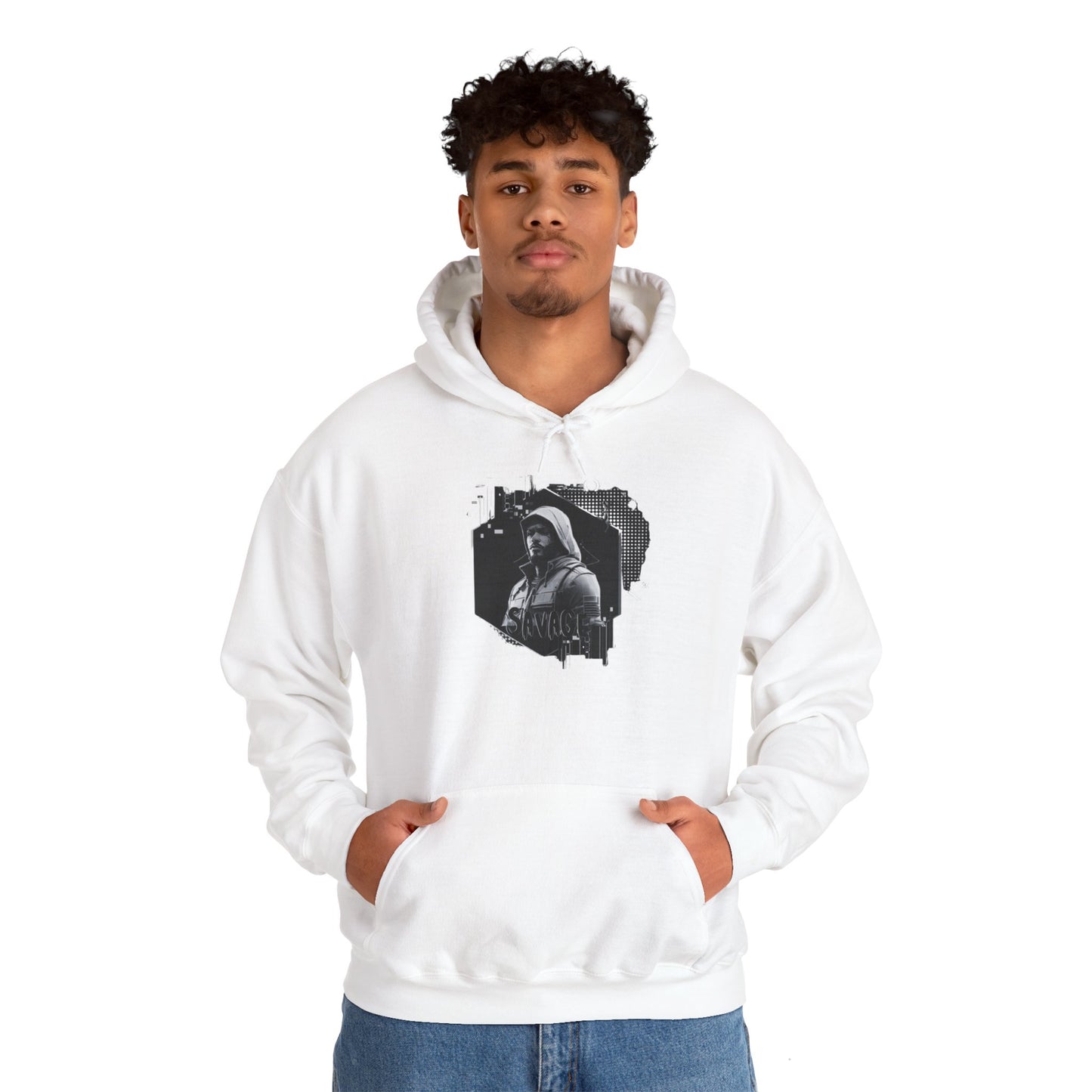 Gamer Hoodie Sweatshirt - Savage Style Gamer Gear Clothing: Noir Collection