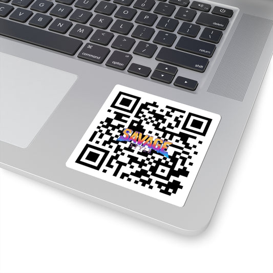 Savage Style QR Code Sticker