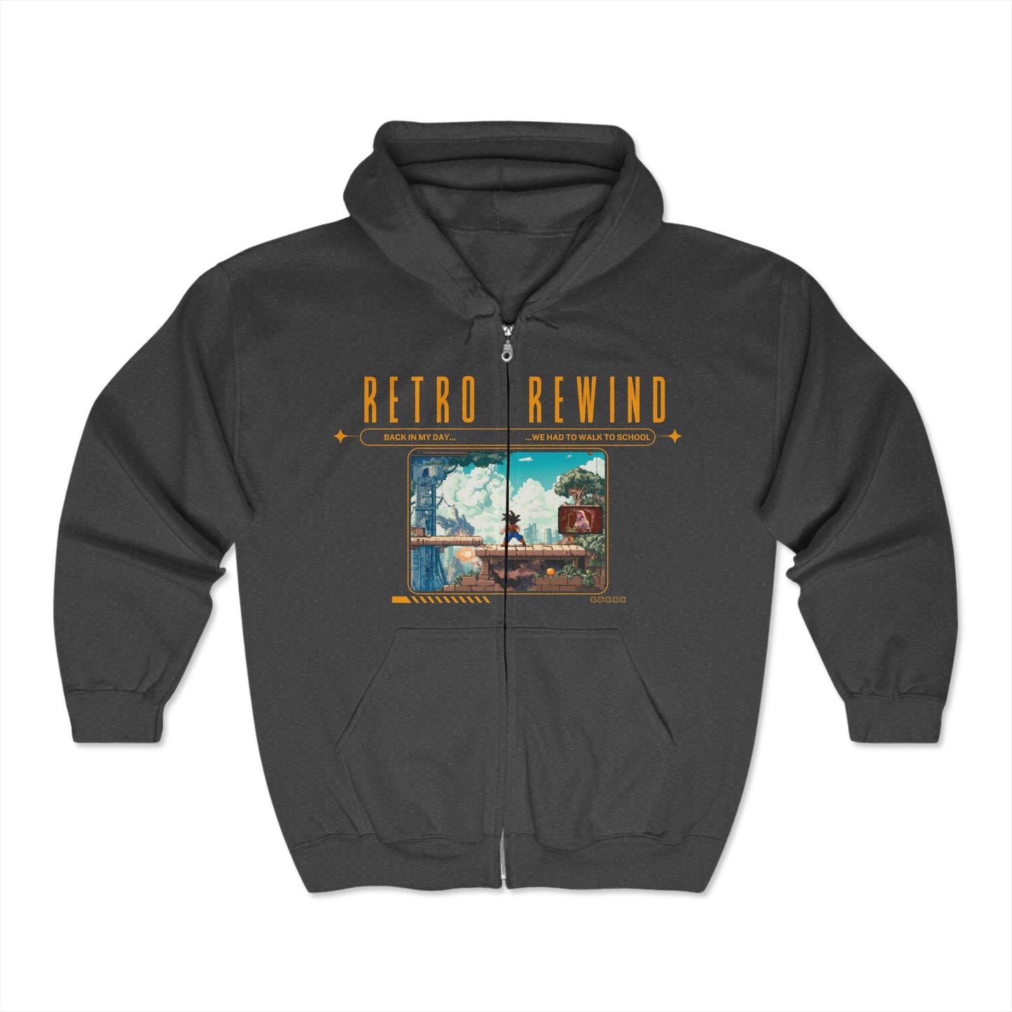 Retro Rewind - Unisex Heavy Blend™ Full Zip Hooded Sweatshirt