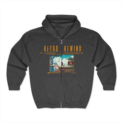 Retro Rewind - Unisex Heavy Blend™ Full Zip Hooded Sweatshirt