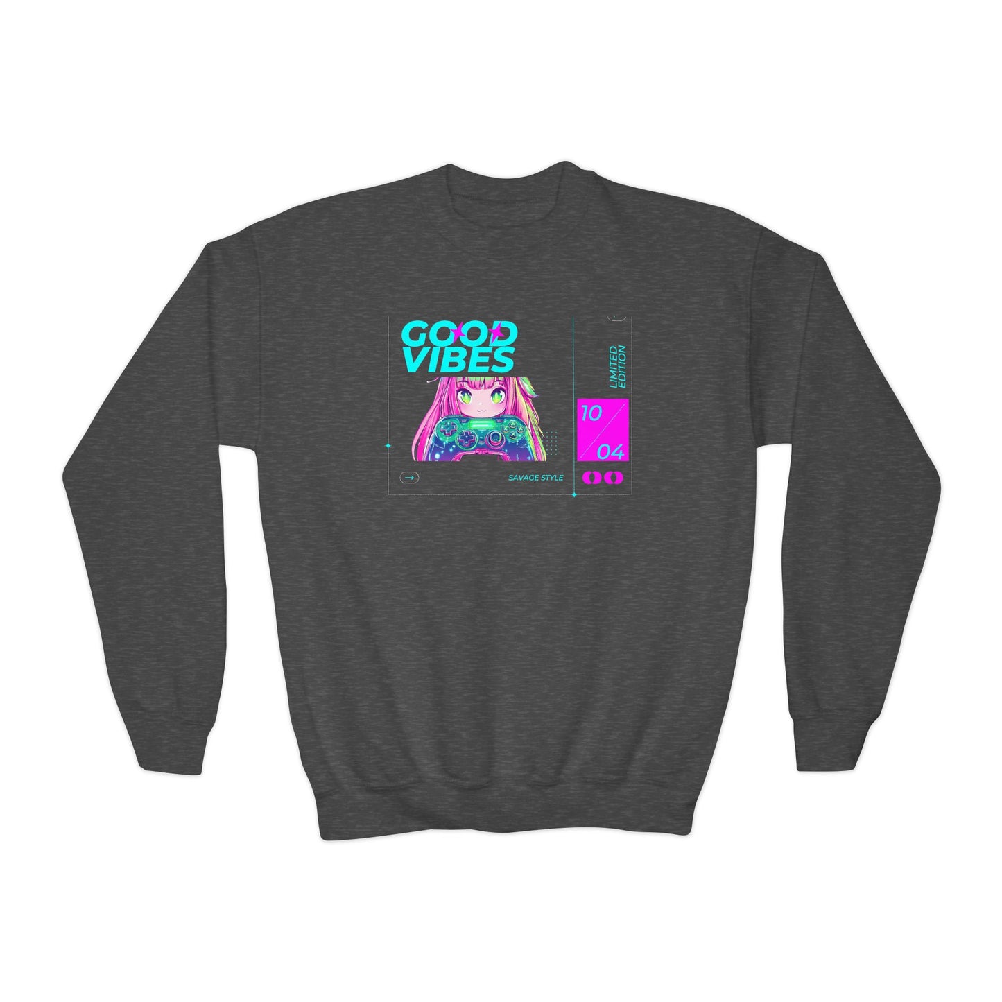 Good Vibes Crewneck Sweatshirt - Youth