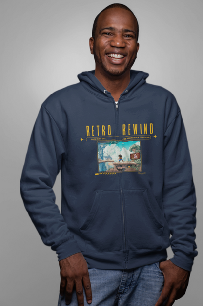 Retro Rewind - Unisex Heavy Blend™ Full Zip Hooded Sweatshirt