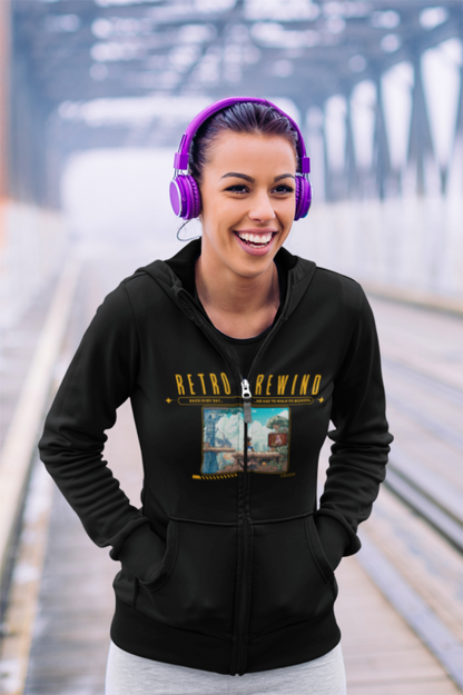 Retro Rewind - Unisex Heavy Blend™ Full Zip Hooded Sweatshirt