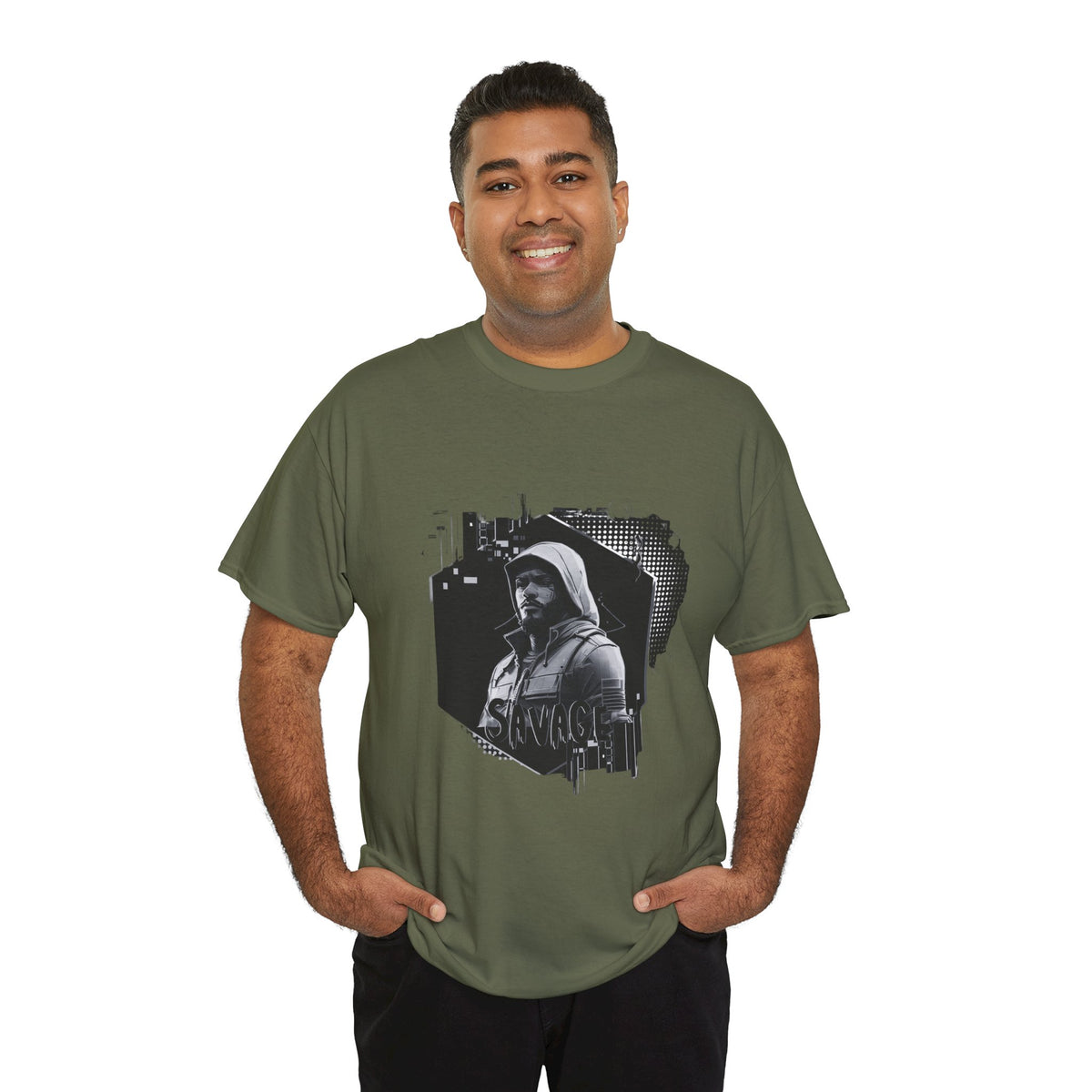 Stone Cold Savage Man - Noir Collection Tee Shirt