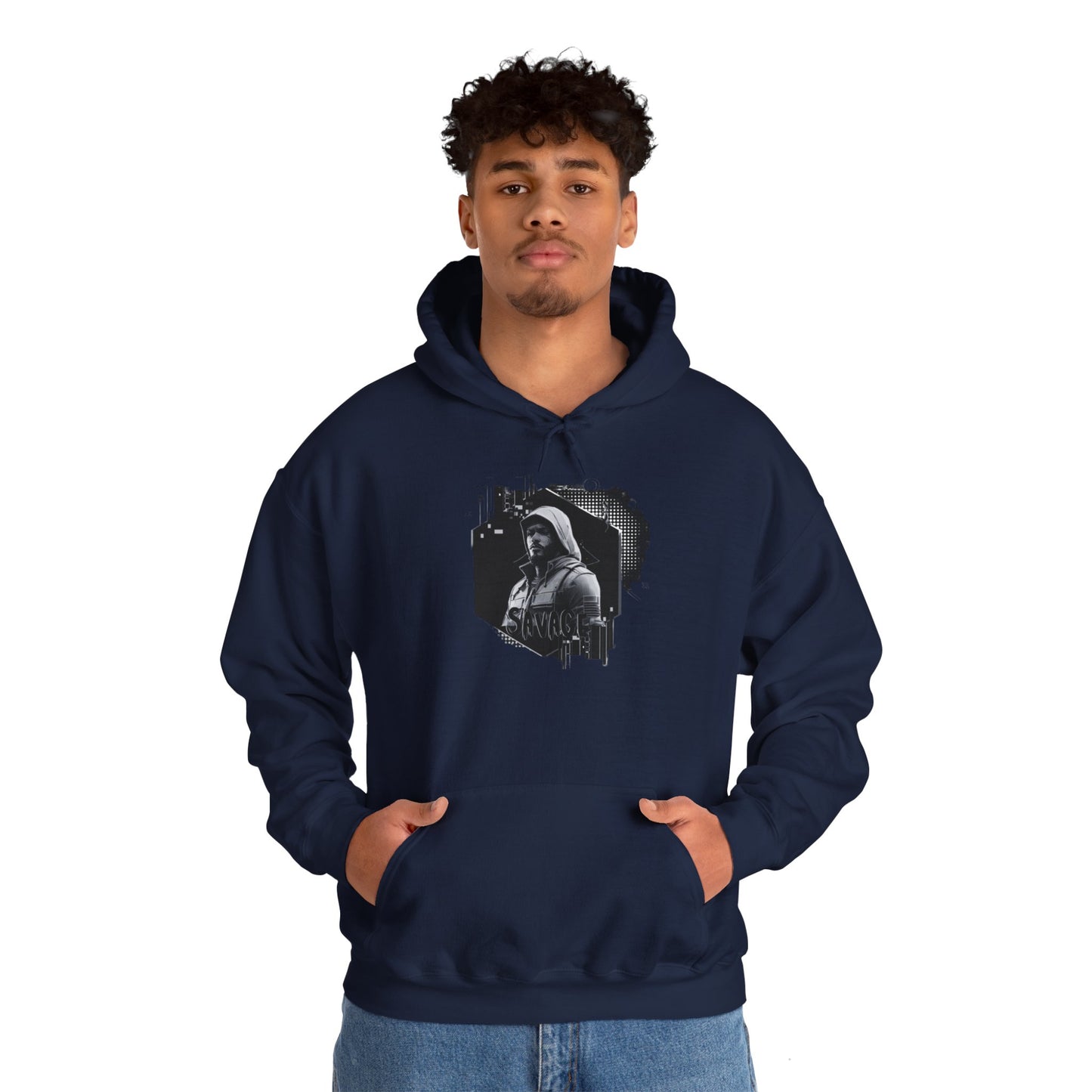 Gamer Hoodie Sweatshirt - Savage Style Gamer Gear Clothing: Noir Collection