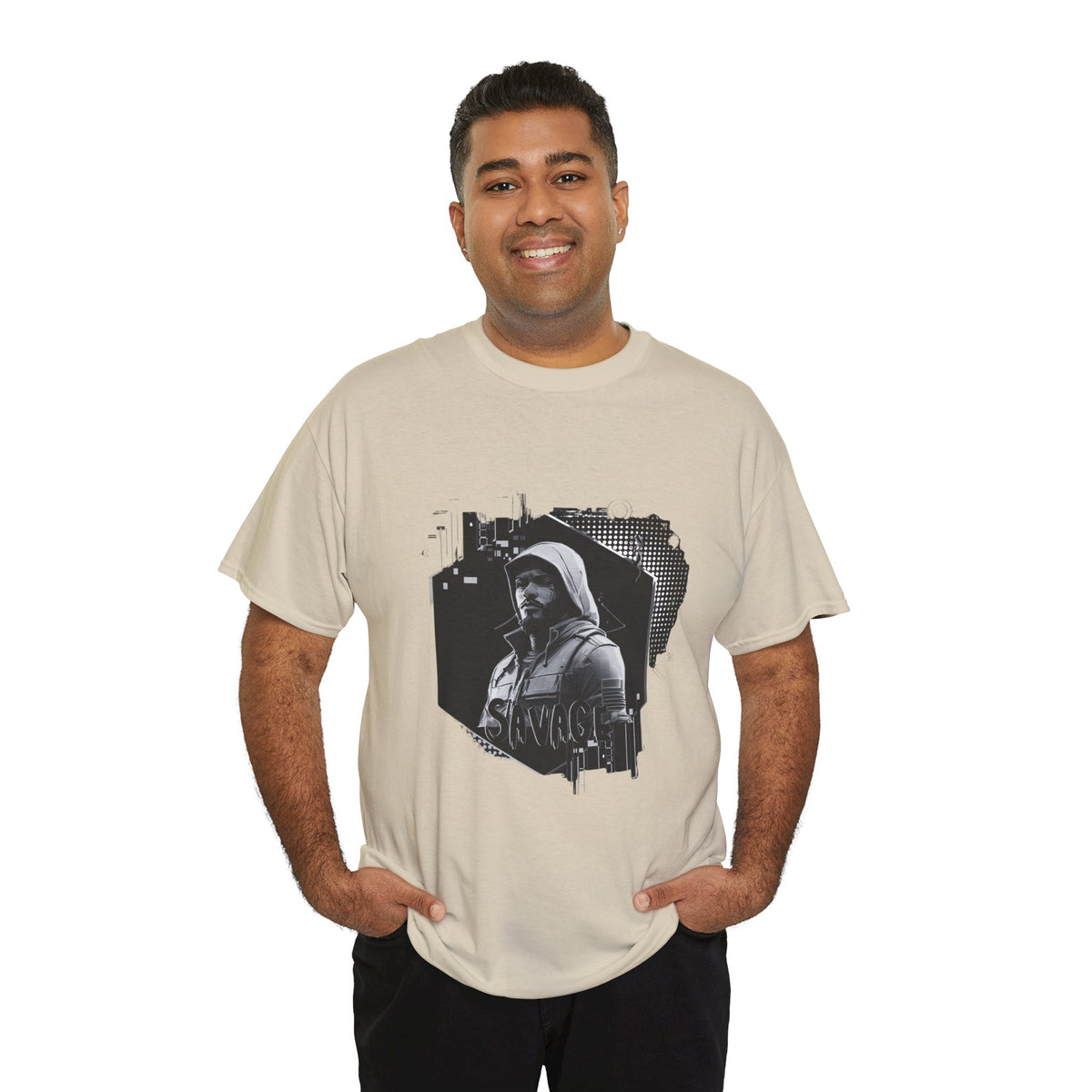 Stone Cold Savage Man - Noir Collection Tee Shirt