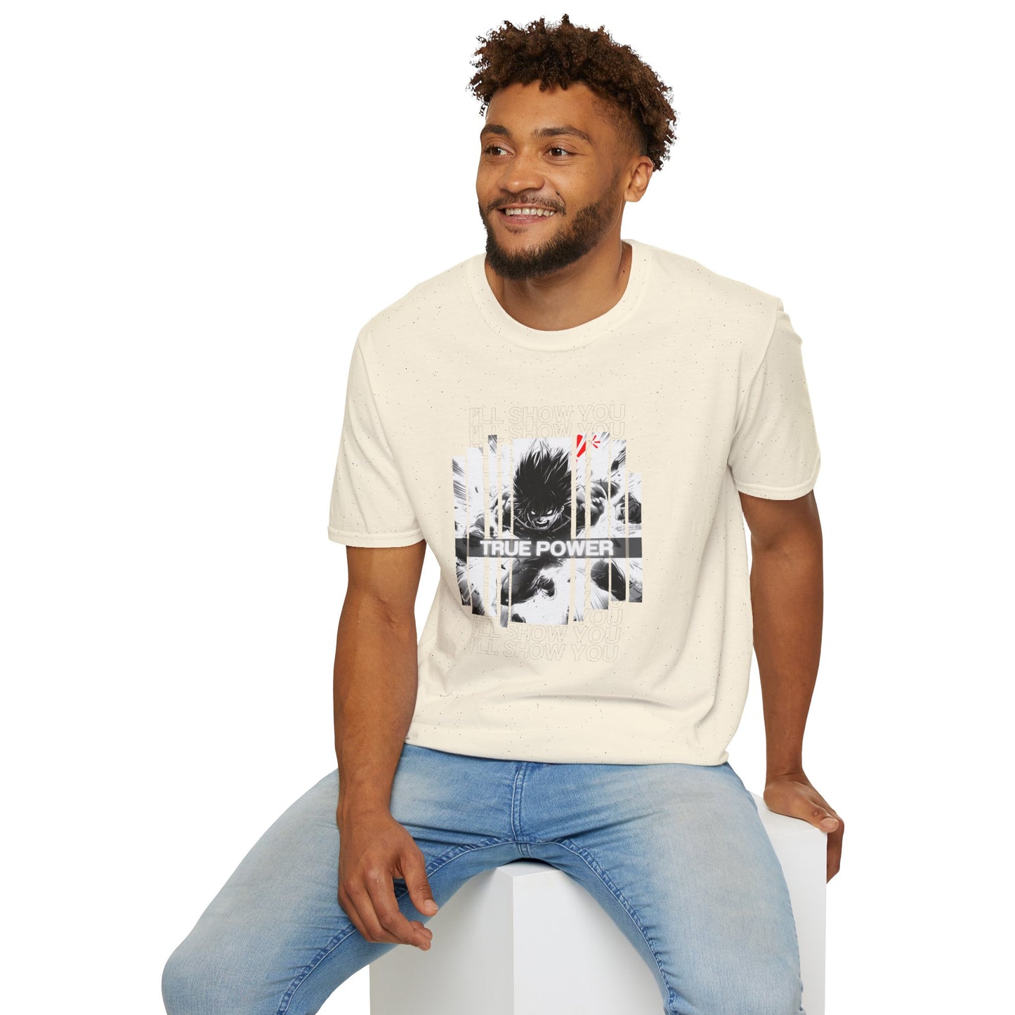 True Power Anime Rage Unisex Softstyle T-Shirt