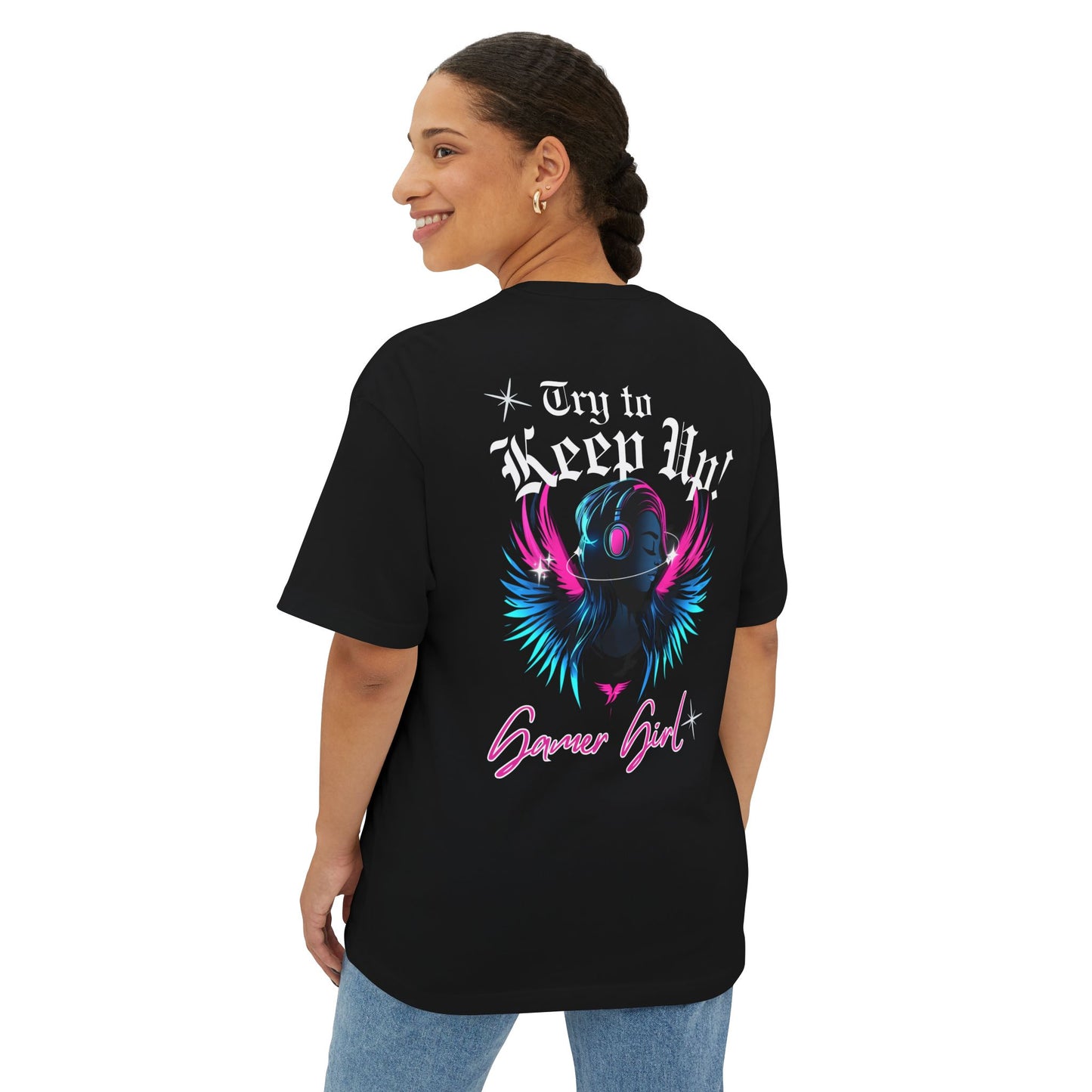 Gamer Girl Boxy Tee - Try to Keep Up