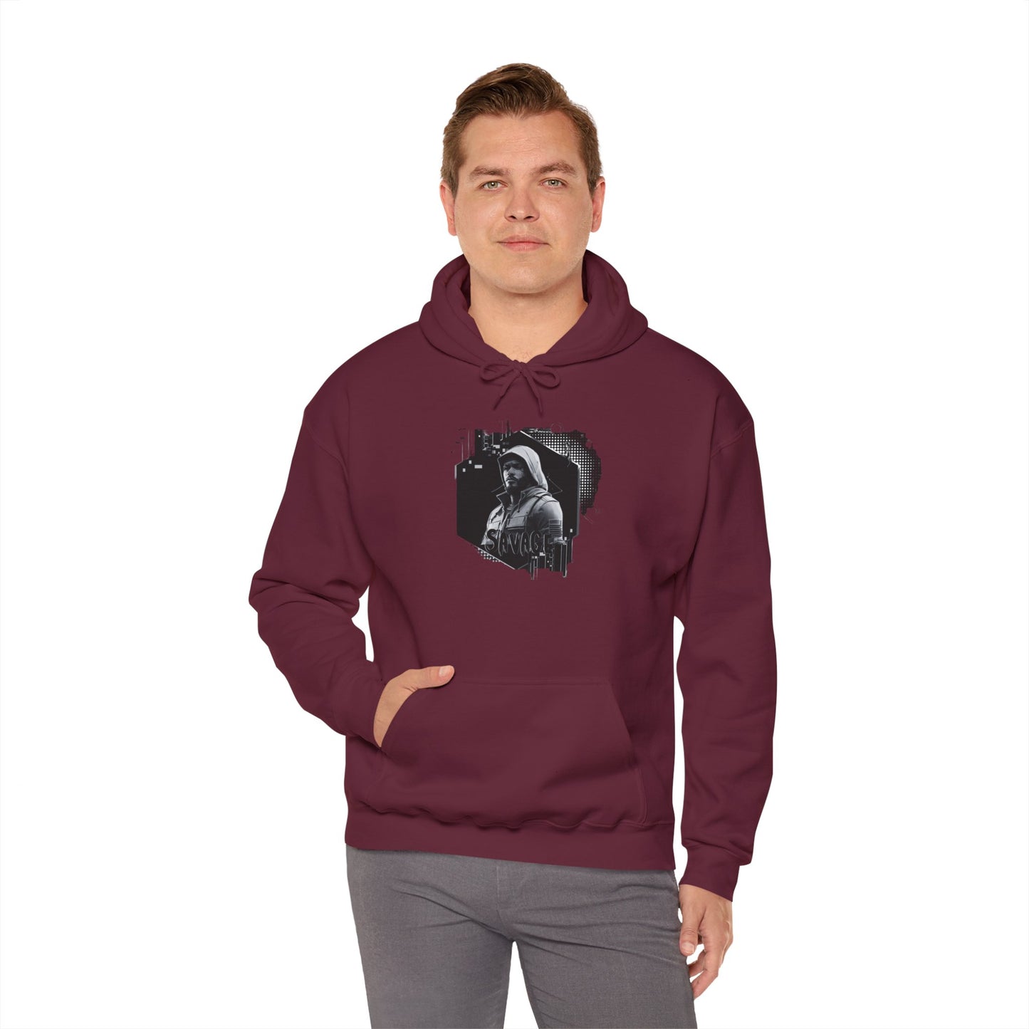 Gamer Hoodie Sweatshirt - Savage Style Gamer Gear Clothing: Noir Collection