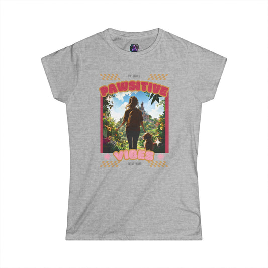 Pawsitive Vibes - Women's Softstyle Tee