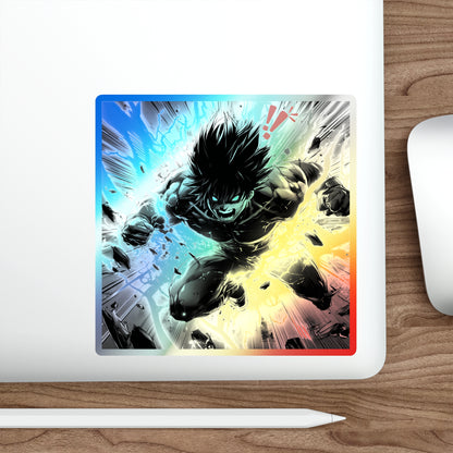 Anime Power Holographic Sticker