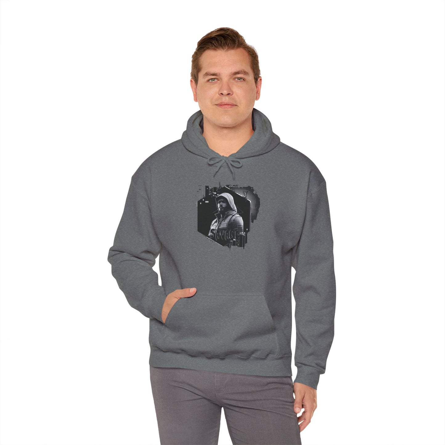 Gamer Hoodie Sweatshirt - Savage Style Gamer Gear Clothing: Noir Collection