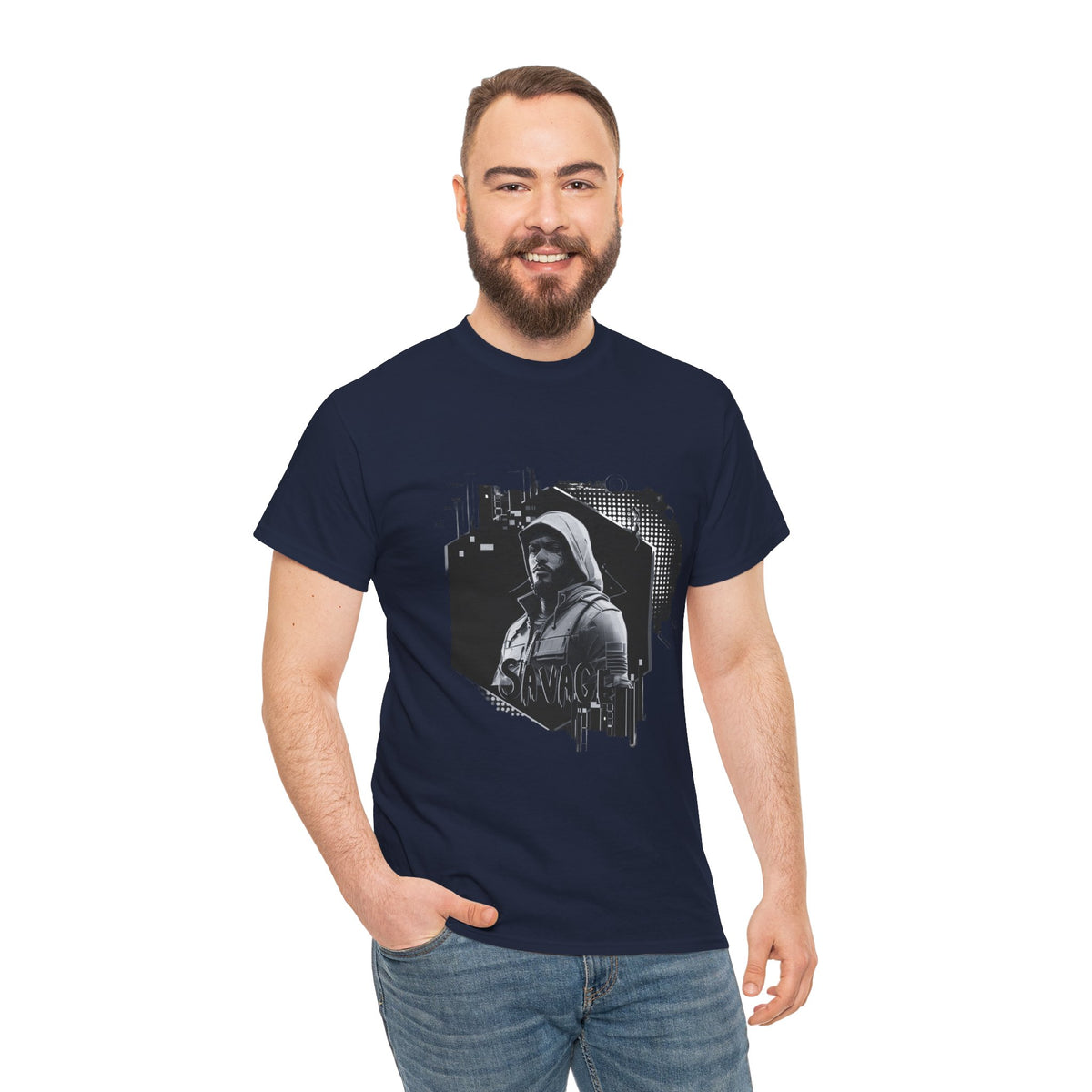 Stone Cold Savage Man - Noir Collection Tee Shirt