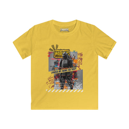 Warning: Anime Paused - Kids Tee Shirt