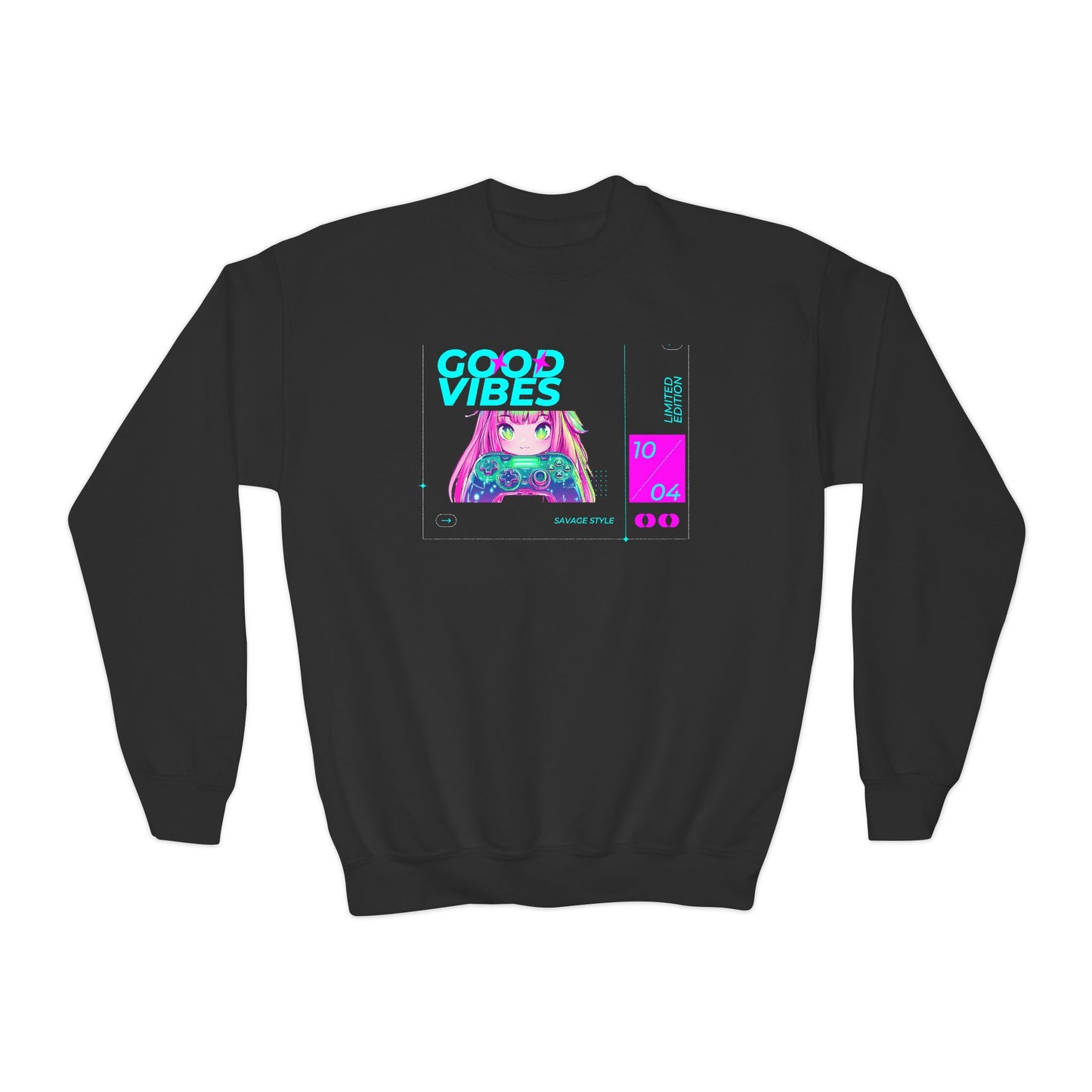 Good Vibes Crewneck Sweatshirt - Youth