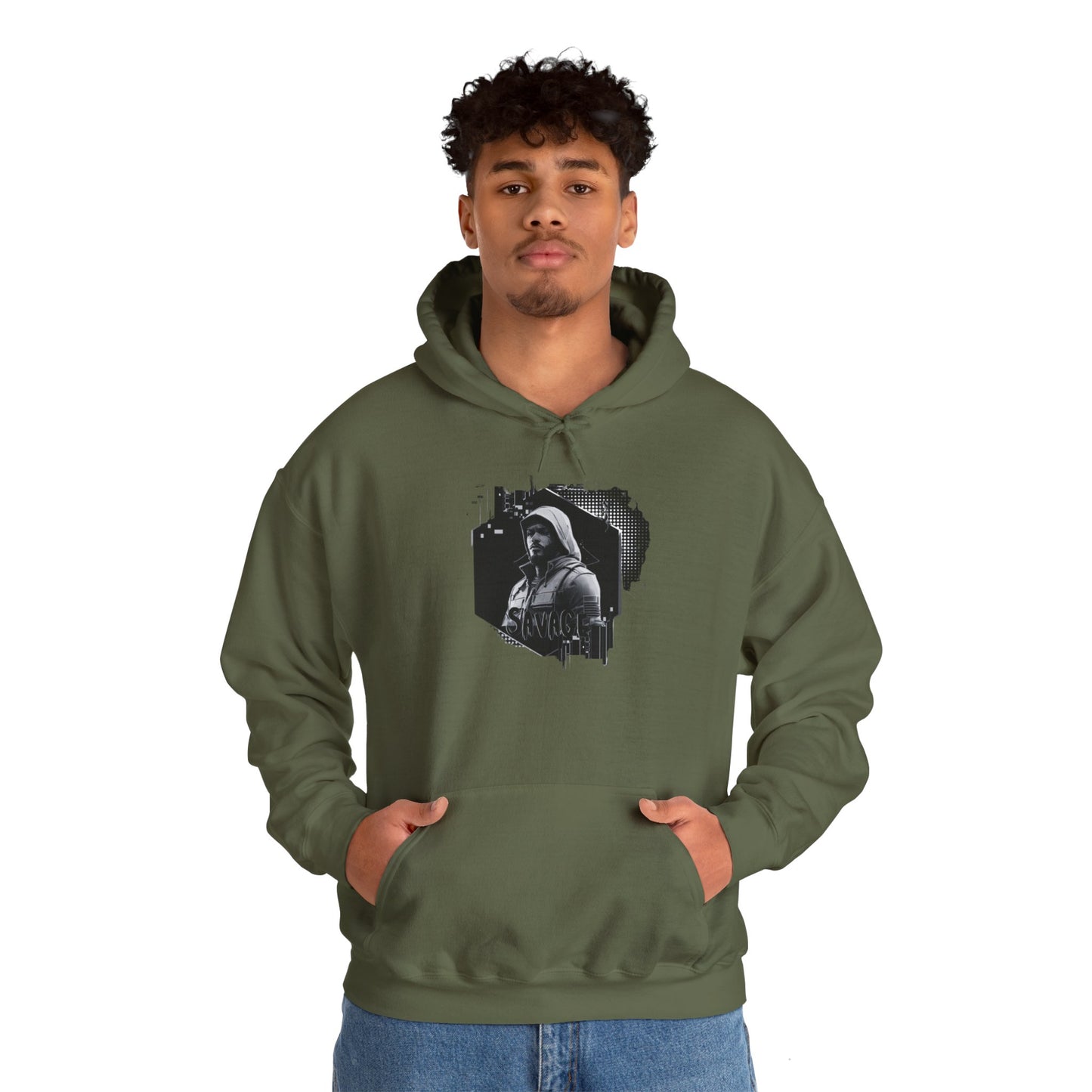 Gamer Hoodie Sweatshirt - Savage Style Gamer Gear Clothing: Noir Collection