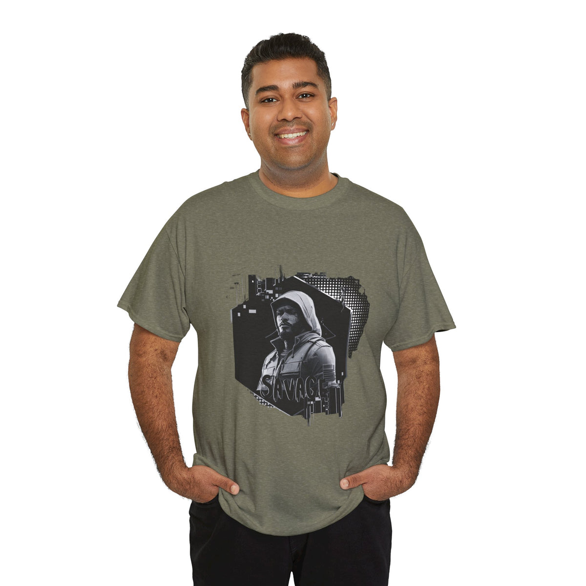 Stone Cold Savage Man - Noir Collection Tee Shirt