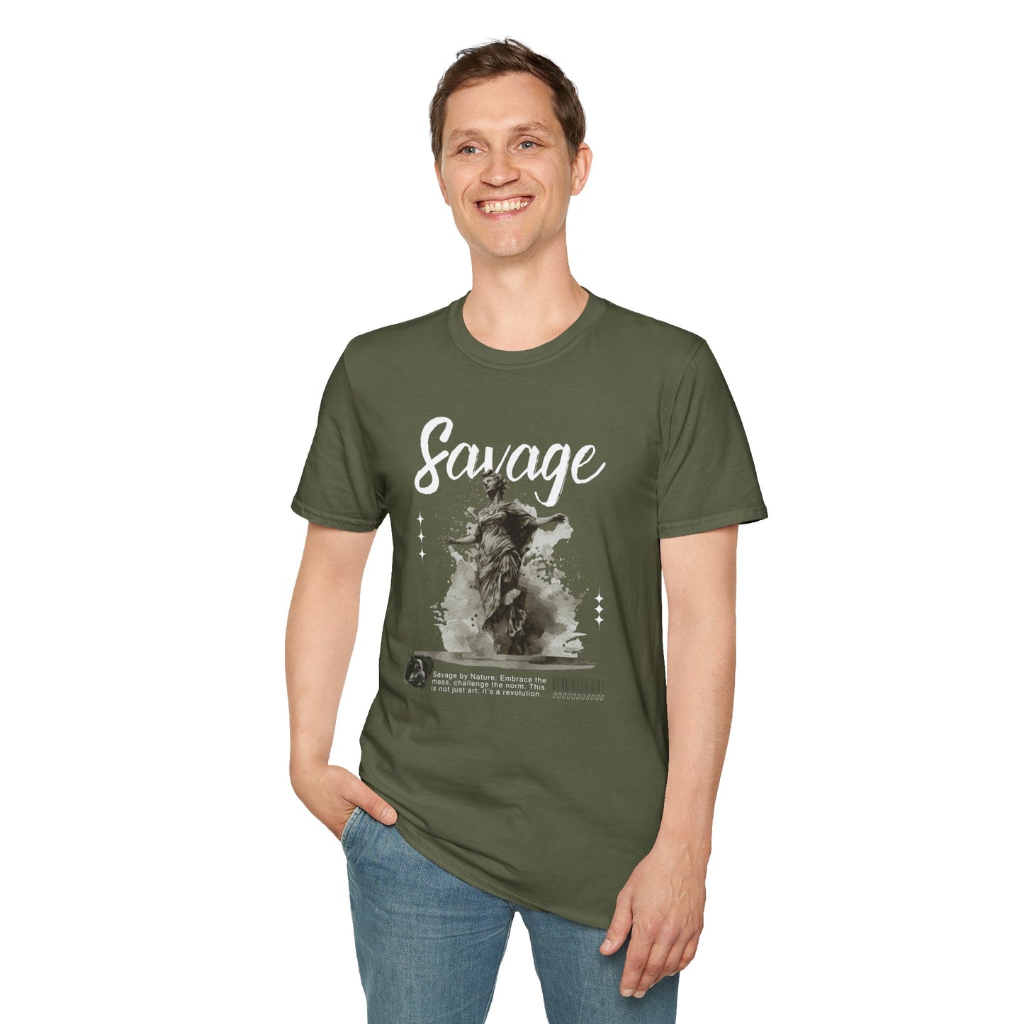 Savage Sculpture Unisex Softstyle T-Shirt