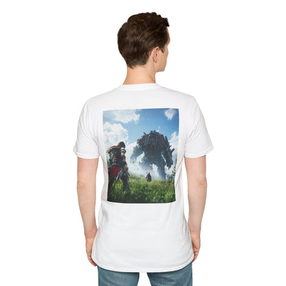 The Road Less Traveled... Unisex Titan Boss Battle Cotton Tee