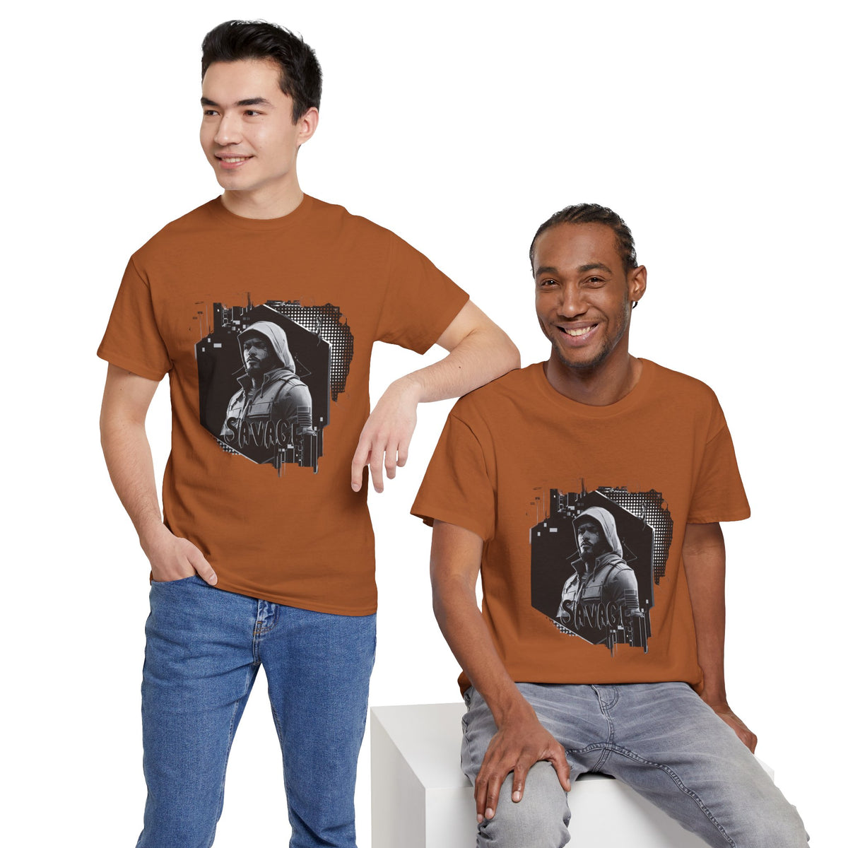 Stone Cold Savage Man - Noir Collection Tee Shirt
