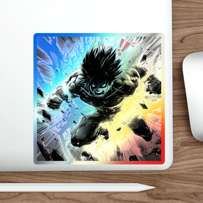 Anime Power Holographic Sticker