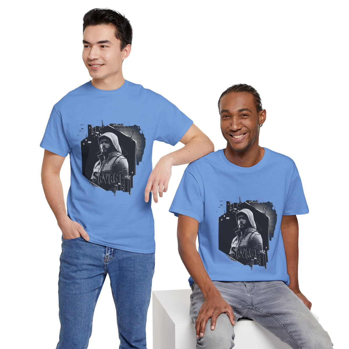 Stone Cold Savage Man - Noir Collection Tee Shirt