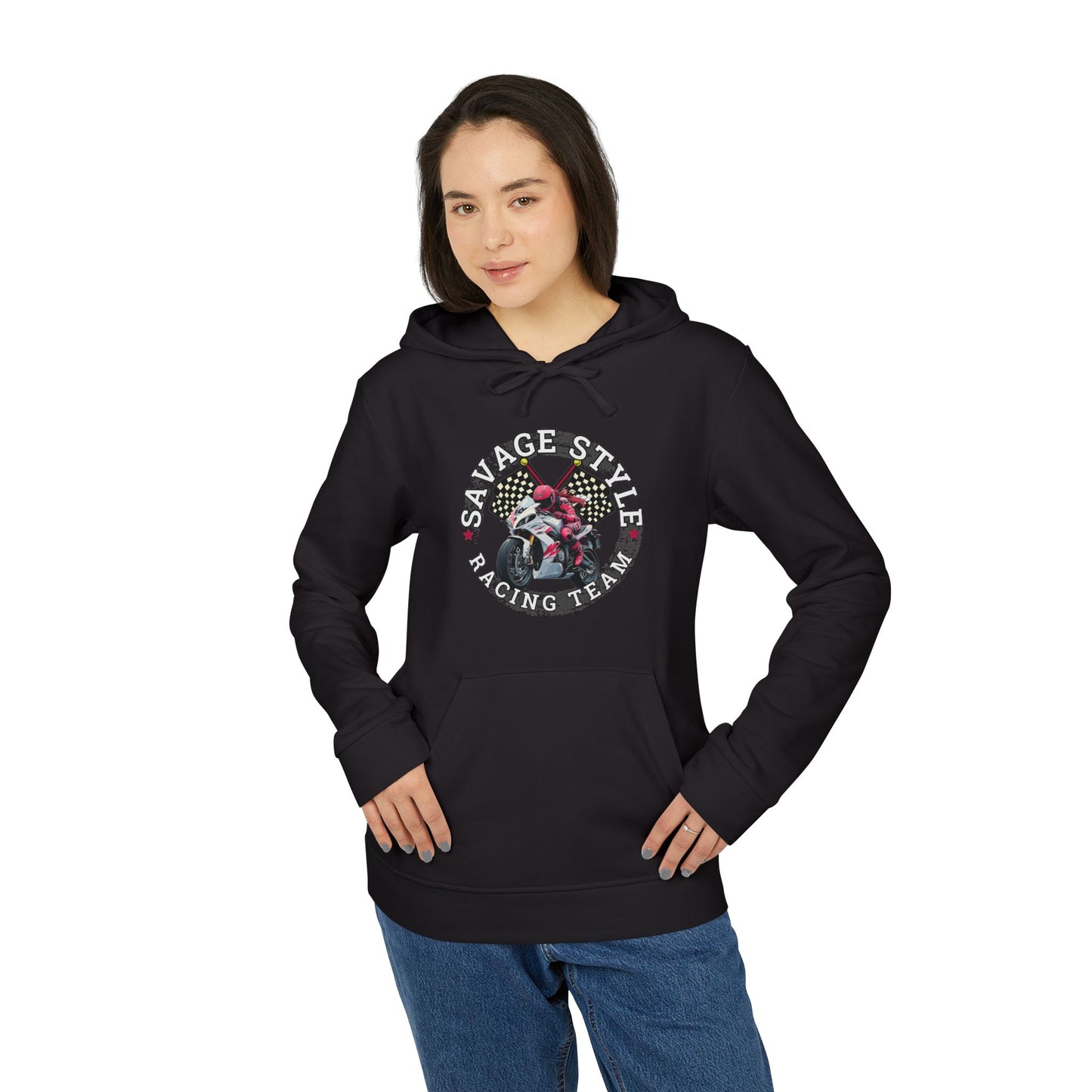 Savage Style Motorcycle Racing Club - adidas Unisex Fleece Hoodie