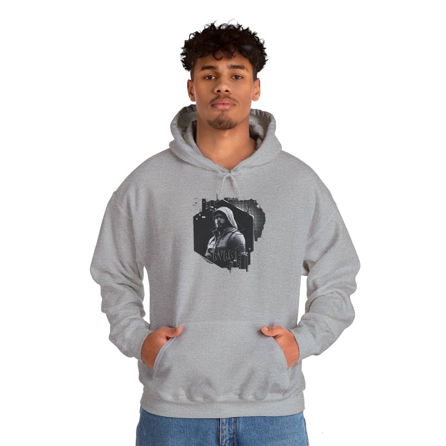 Gamer Hoodie Sweatshirt - Savage Style Gamer Gear Clothing: Noir Collection