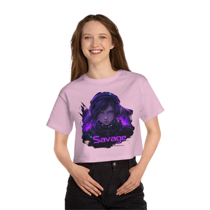 Savage Champion Women's Heritage Cropped T-Shirt