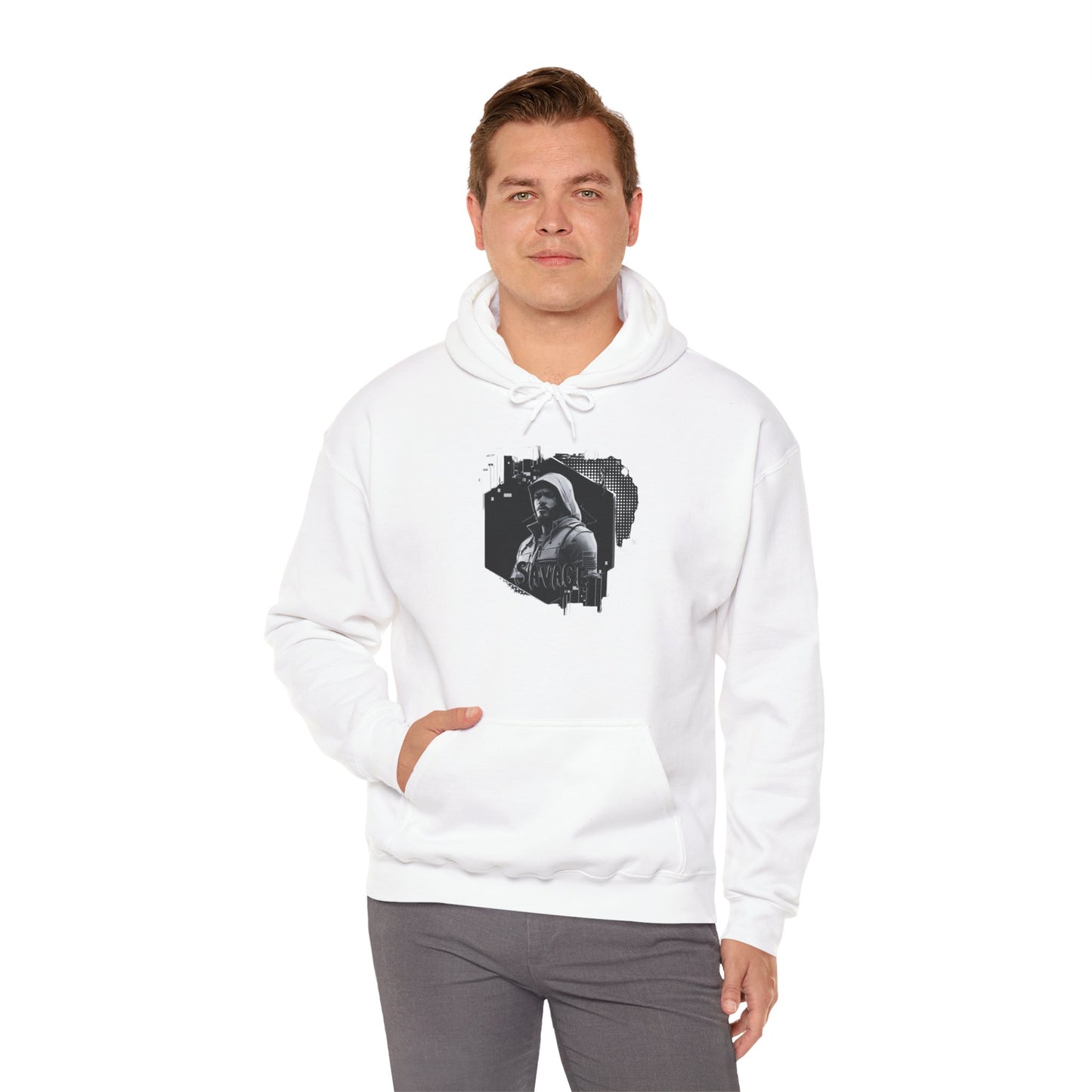 Gamer Hoodie Sweatshirt - Savage Style Gamer Gear Clothing: Noir Collection